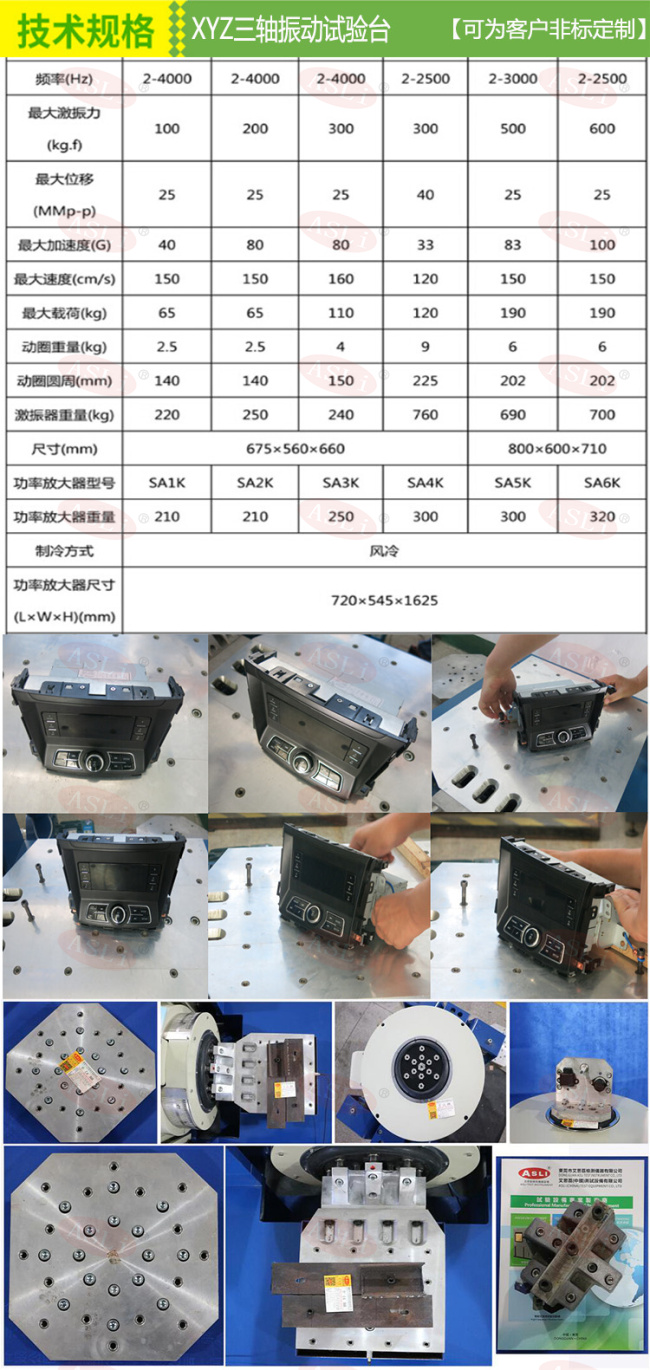 XYZ三轴振动试验台